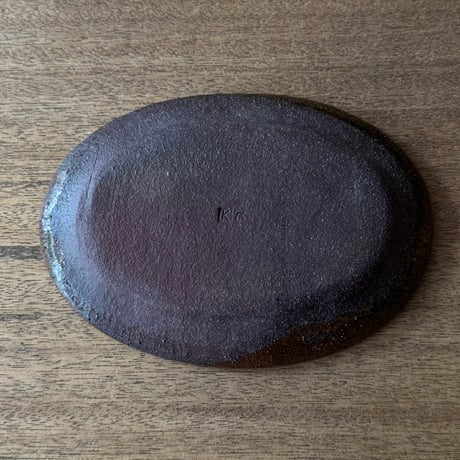 紀窯　中川紀夫　オーバル皿 K9B (約17×12cm)