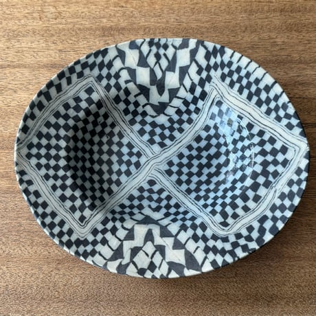 Nerikomico リムオーバル皿 N16（約25×21.5cm)