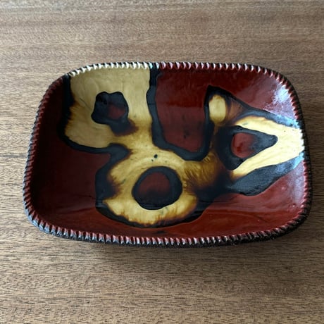 紀窯　中川紀夫　長方鉢 K7D (約21×16cm)