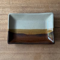 えのきだ窯 榎田智　長方皿 エ5B (約21.5×15cm)