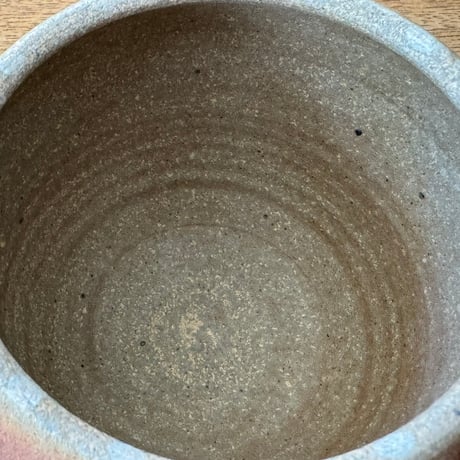 川尻製陶所　塩壷M 上膨れ シM上F