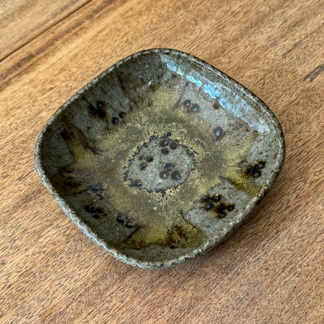 フジタ工作室　 四角皿 フ12E (約14.5×14.5cm)