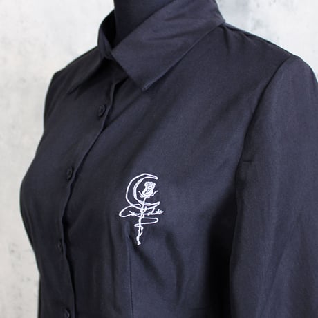 MOON ROSE SHIRT(BLACK)