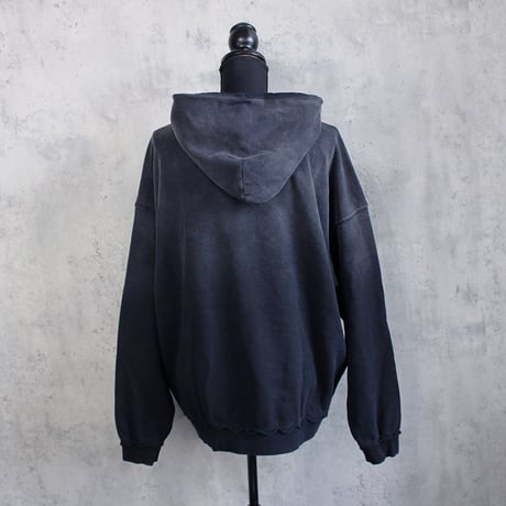 LOGO WASH HOODIE(BLACK)