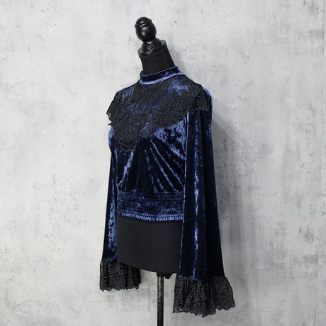 BAROQUE VEIL TOPS(NAVY)
