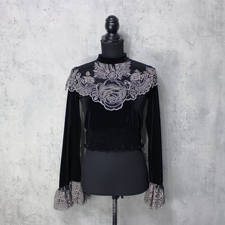 BAROQUE VEIL TOPS(BLACK)