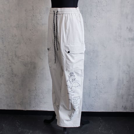ROSE SIGNAL CARGO PANTS(GREIGE)