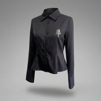 MOON ROSE SHIRT(BLACK)