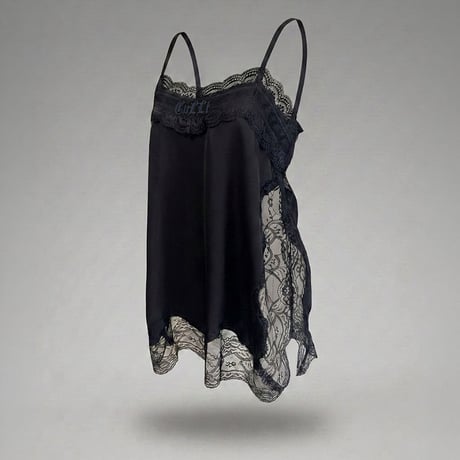 SLIT CAMISOLE(BLACK)