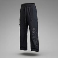 ROSE SIGNAL CARGO PANTS(BLACK)