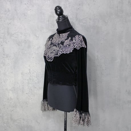 BAROQUE VEIL TOPS(BLACK)