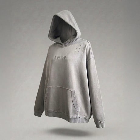 LOGO WASH HOODIE(GREIGE)