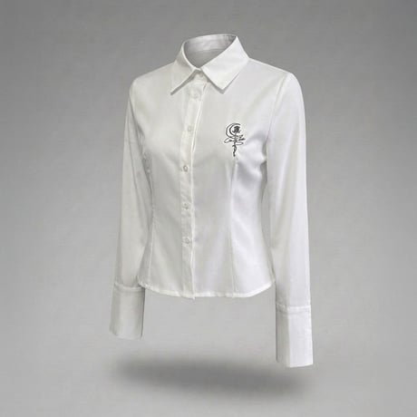 MOON ROSE SHIRT(WHITE)