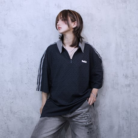 DISTORTION POLO(NAVY)