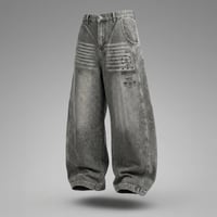 BARCODE DENIM PANTS