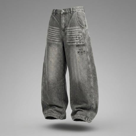 BARCODE DENIM PANTS