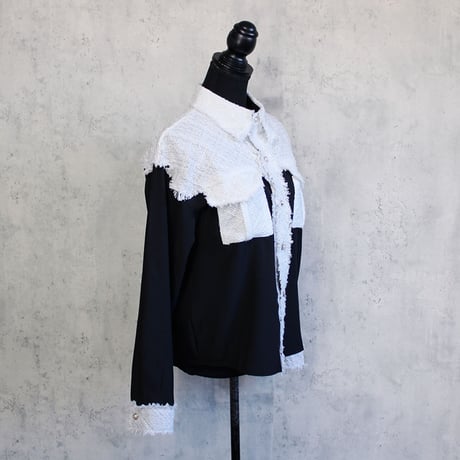 【OUTLET】TWEED SHIRT(WHITE)