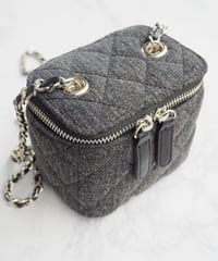 chain blackdenim mini bag