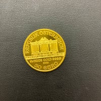 【中古希少】2021年オーストリア 「ウィーンハーモニー」24k金貨 1/2oz (15.5g)【配送料込】