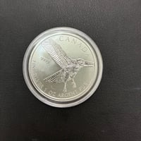 【中古銀貨】2015年カナダ「イーグル（鷲）」銀貨 1oz (31.1g)【配送料込】