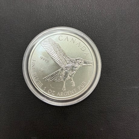 中古銀貨】2015年カナダ「イーグル（鷲）」銀貨 1oz (31.1g)【配送料込