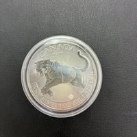 【中古銀貨】2016年カナダ「タイガー（虎）」銀貨 1oz (31.1g)【配送料込】
