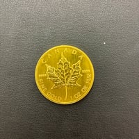 【中古希少】2004年カナダ「メープルリーフ」24k金貨 1oz (31.1g)【配送料込】