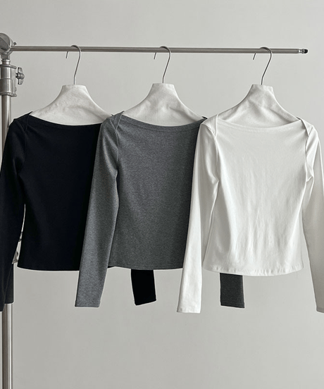 boat neck tee / 3color　hm3221