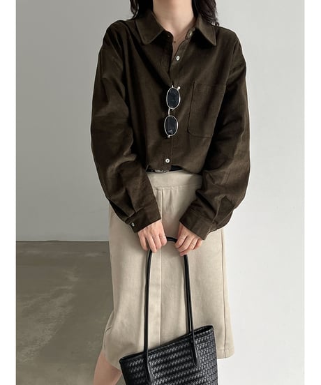 corduroy loose shirt / 2color　hm3244