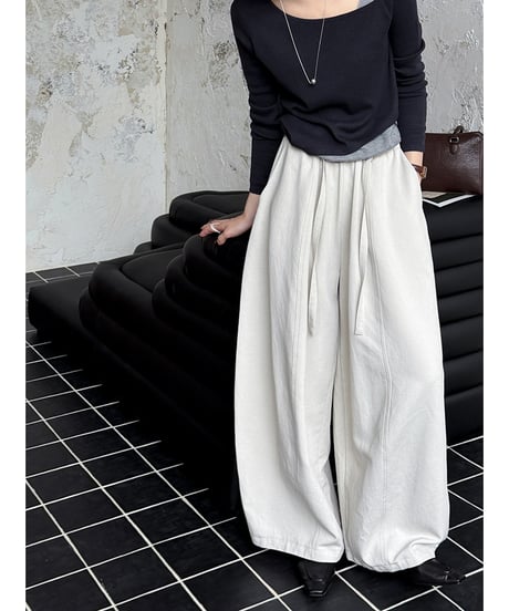 tencel wide pants / 3color　hm3289