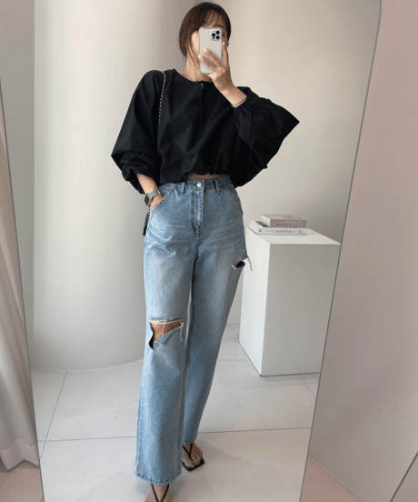 lantern sleeve shirt / 3color　hm3027