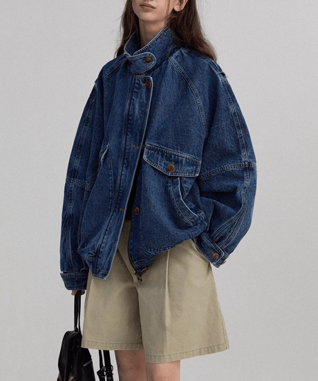 washed denim jacket　hm3275