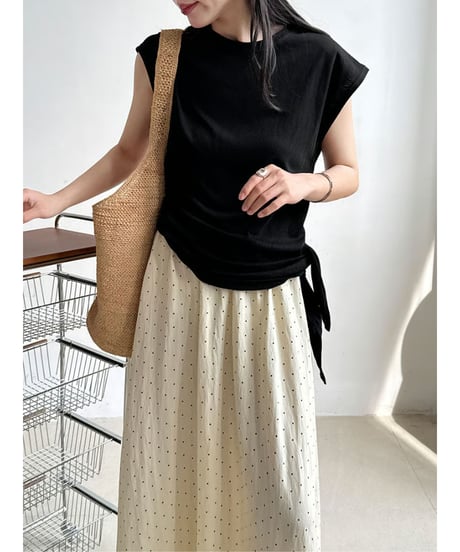 side tie tee / 4color　hm3008