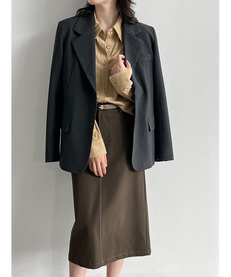 suede touch shirt / 2color　hm3259