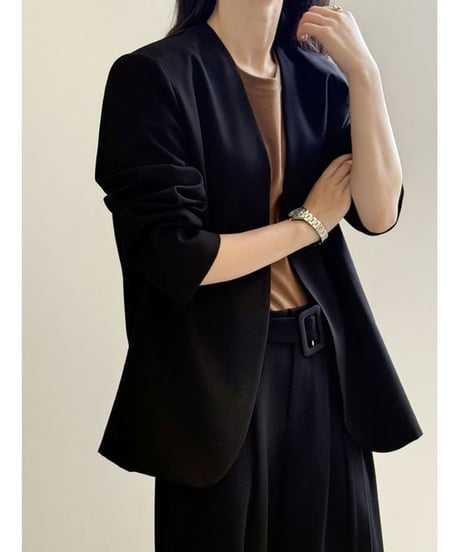 collarless tailored jacket　hm3276