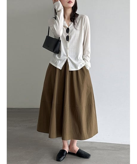 gathered flare skirt / 3color　hm3156