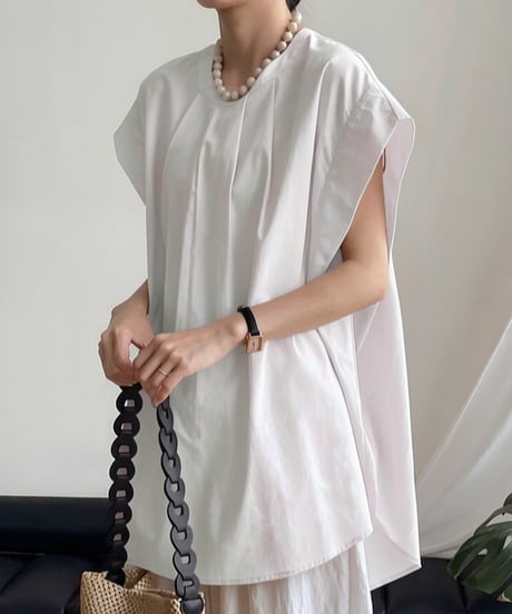 relax tuck blouse / 3color　hm2400