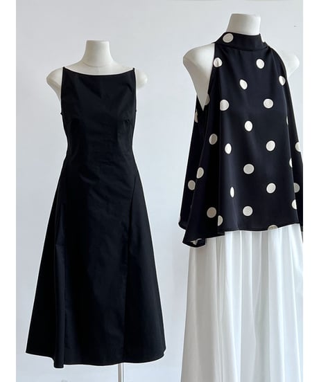 minimal black dress　hm3023