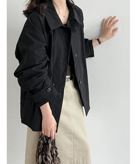 minimal collar jacket / 2color　hm3254