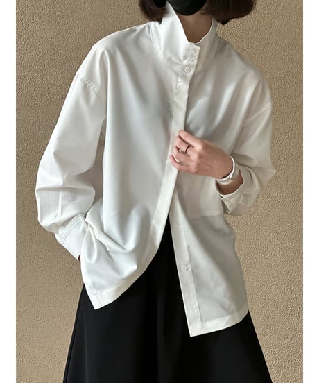 stand neck shirt / 2color　hm2015