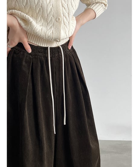 corduroy wide pants / 2color　hm3231
