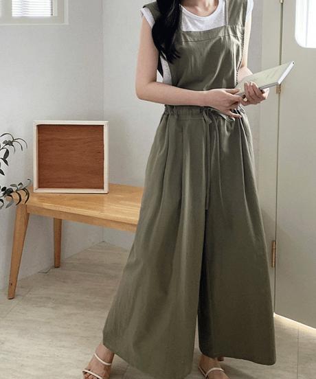 apron wide pants / 4color　hm2990