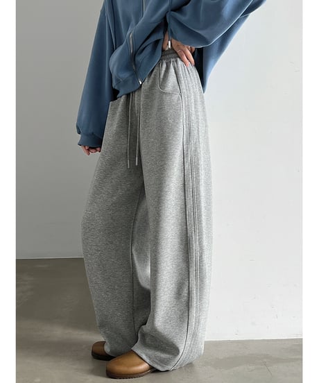 drawstring wide pants / 2color　hm3257