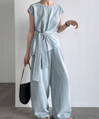 tied vest set-up / 2color　hm3048