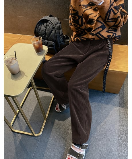 velvet wide pants / 2color　hm1013