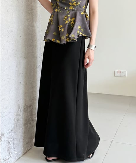 drawstring long skirt / 3color　hm3012