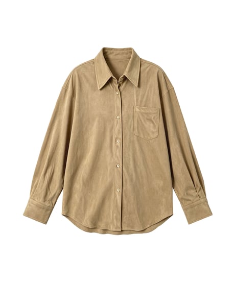 suede touch shirt / 2color　hm3259