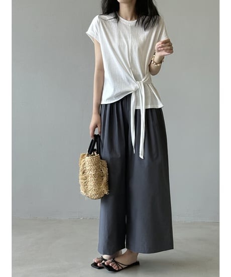 twist hem blouse / 2color　hm2407
