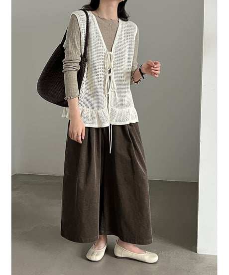 corduroy wide pants / 2color　hm3231