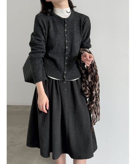 wool blend cardigan / 4color　hm3249